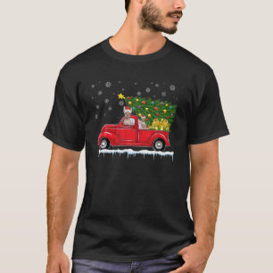 Camiseta Sphynx Cat Camión Rojo Camión Árbol de Navidad Fun