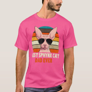Camiseta Sphynx Cat Dad Dueeder Breeder Mascota sin pelo Pa