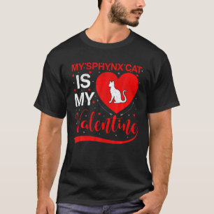 Camiseta Sphynx Cat Es Mi Gato De San Valentín Gracioso De 