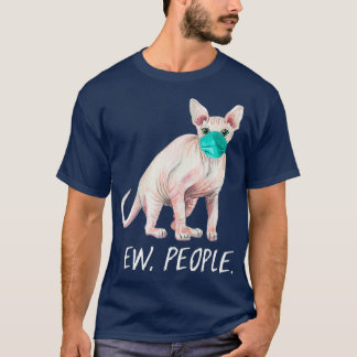 Camiseta SPHYNX Cat Ew People Cat Vestir Máscara de cara