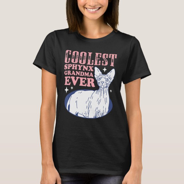 Camiseta Sphynx Cat Grandma Hairless Cat Dueño Sfinx Cat 1 (Anverso)