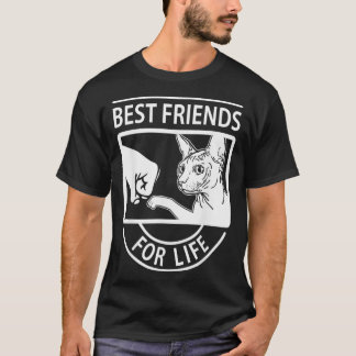 Camiseta Sphynx Cat Mejores Amigos De La Vida