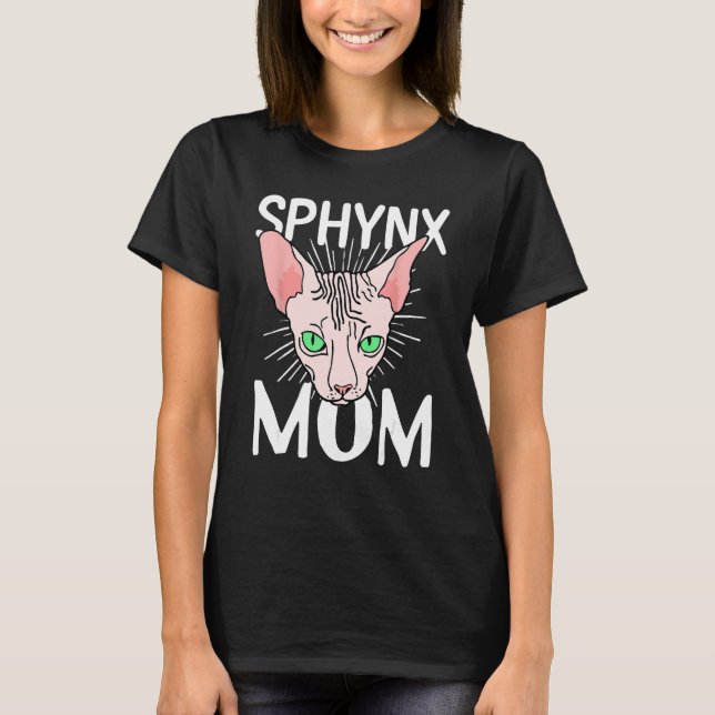Camiseta sphynx cat mom  Hairless Breed Sphynx Kitten (Anverso)