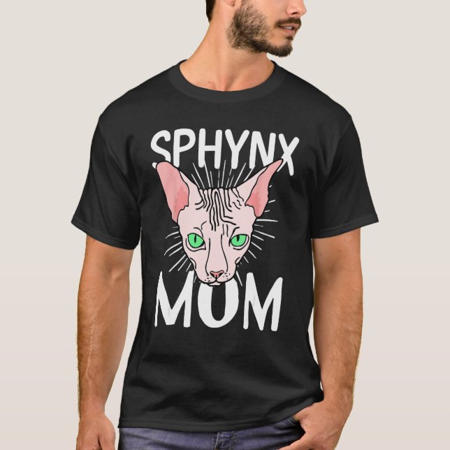 Camiseta sphynx cat mom  Hairless Breed Sphynx Kitten (Anverso)