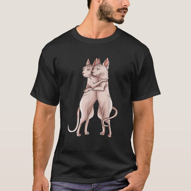 Camiseta Sphynx Cat Sphinx Hairless Cat Aovers Dueño T Shir (Anverso)