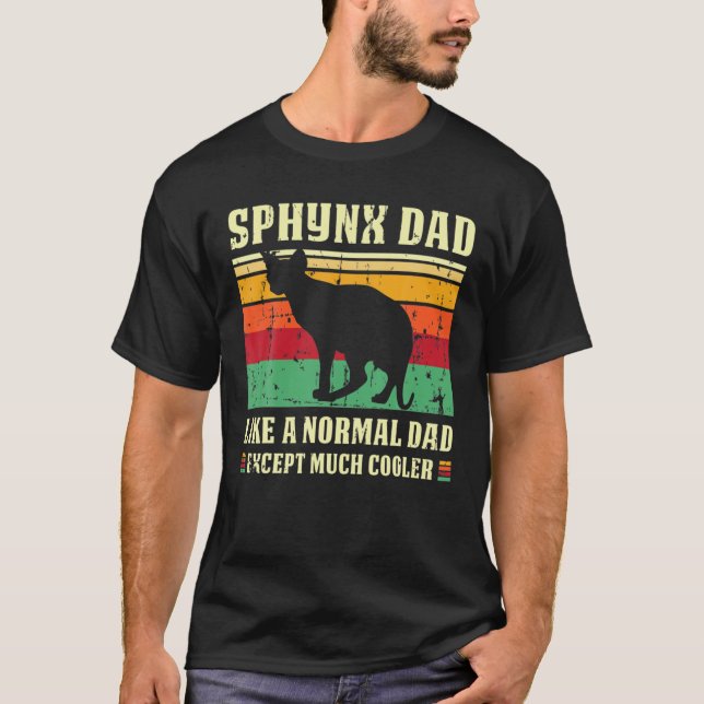Camiseta Sphynx Dad Dad Definition Gift Cat Dad Dad Ca (Anverso)
