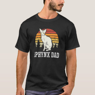 Camiseta Sphynx Dad Feline Hairless Cat Kitten Dad Padre