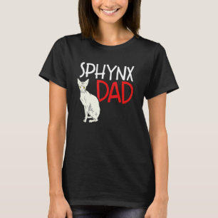 Camiseta Sphynx Dad Feline Hairless Cat Kitten Dad Padre
