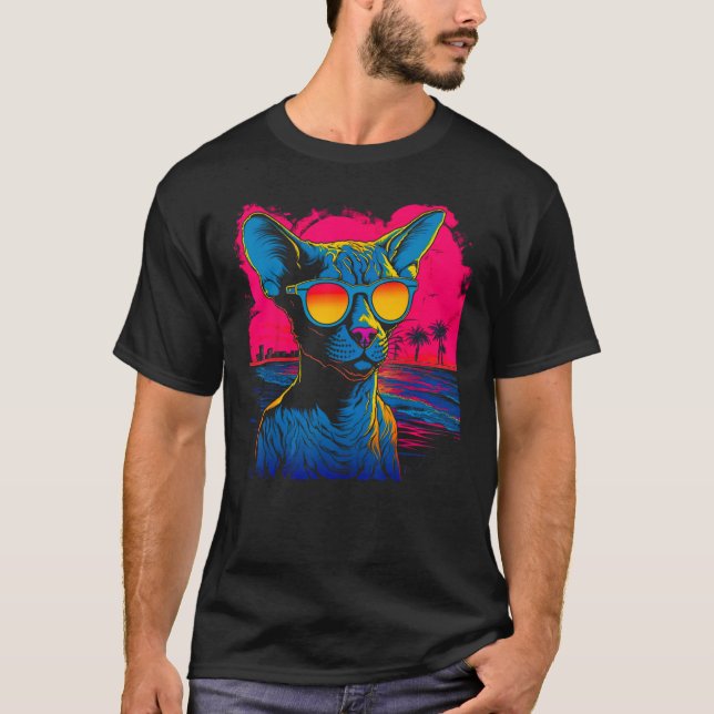 Camiseta Sphynx Hairless Cat Summer Party (Anverso)