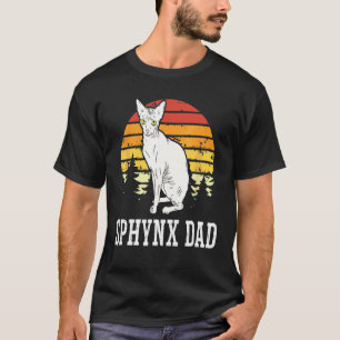 Camiseta Sphynx Papá Gato Sin Pelo Felino Gatito