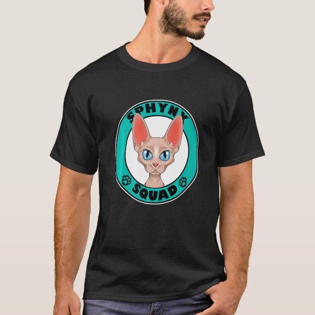 Camiseta Sphynx Squad I Cat I Sfinx Cat (Anverso)