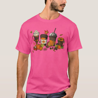 Camiseta Spice cute de calabaza latte helado café otoño caí