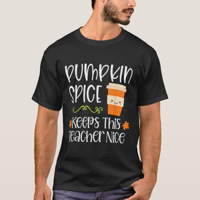 Camiseta Spice de calabaza mantiene a este profesor en la H (Anverso)