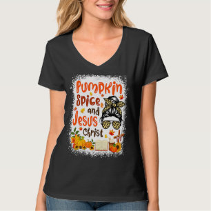 Camiseta Spice De Calabaza Y Café De Caída De Jesucristo Cu