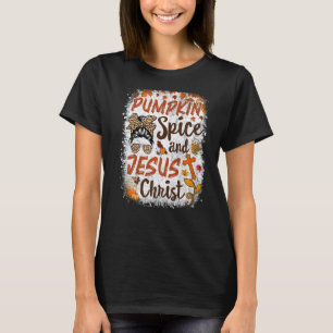 Camiseta Spice De Calabaza Y Café De Caída De Jesucristo Cu