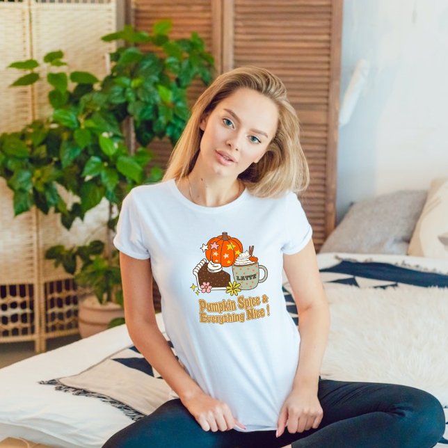 Camiseta Spice de calabaza y todo lo bueno cae en otoño (Subido por el creador)