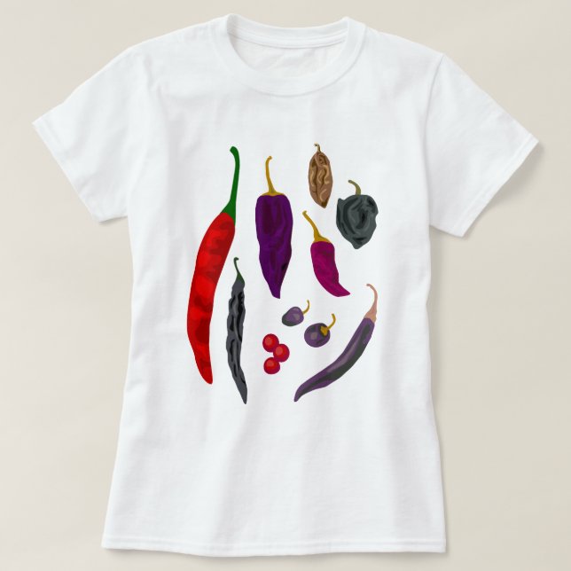 Camiseta Spice Ladies Hot Peppers (Diseño del anverso)