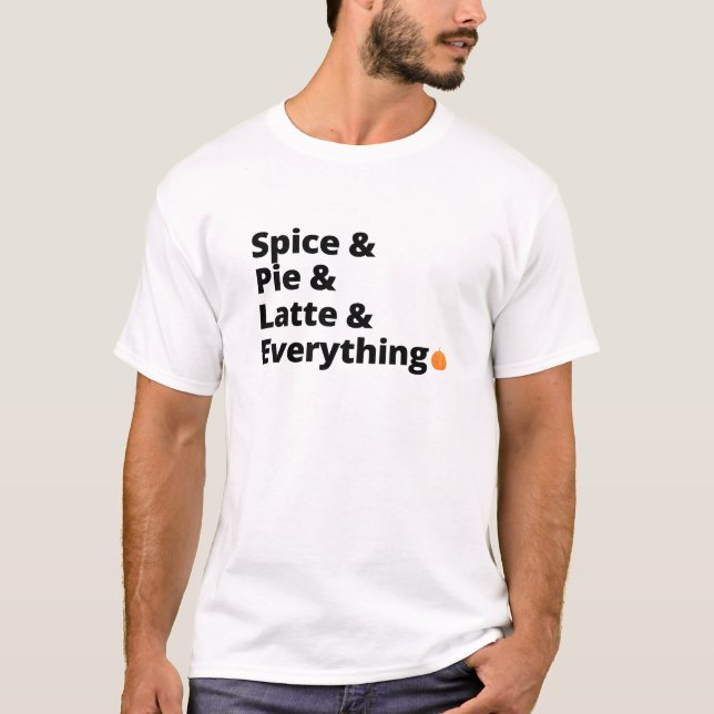 Camiseta Spice, Pie y Latte: Vibes caídas (Anverso)