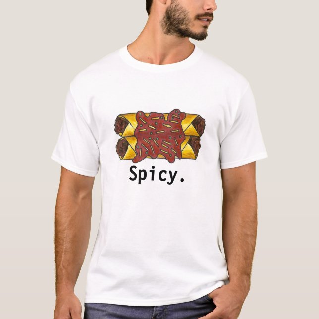 Camiseta Spicy Black Bean Enchiladas Foodie Tex Mex Cuisine (Anverso)