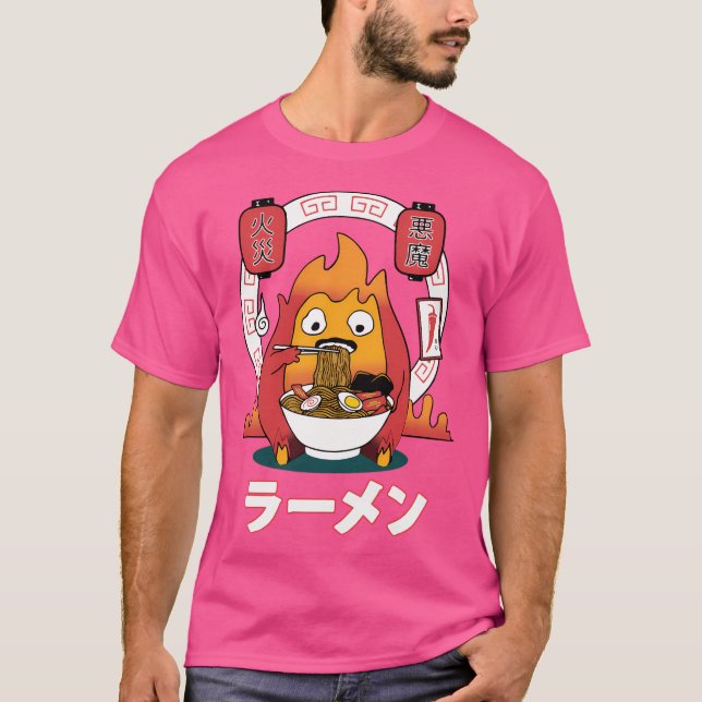 Camiseta Spicy Calcifer Studio Ghibli (Anverso)
