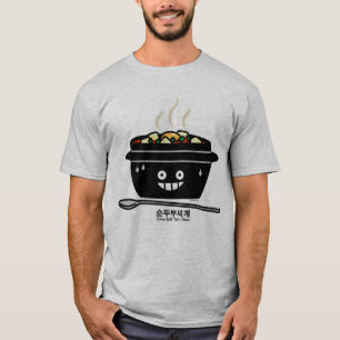 Camiseta Spicy coreano suave tofu sopa de estofado Sundubu 
