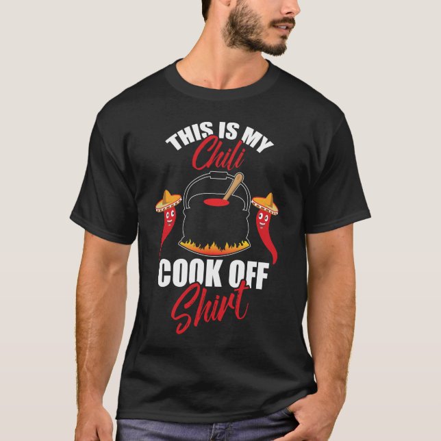 Camiseta Spicy Food Lover Esto es mi cocinero chili (Anverso)