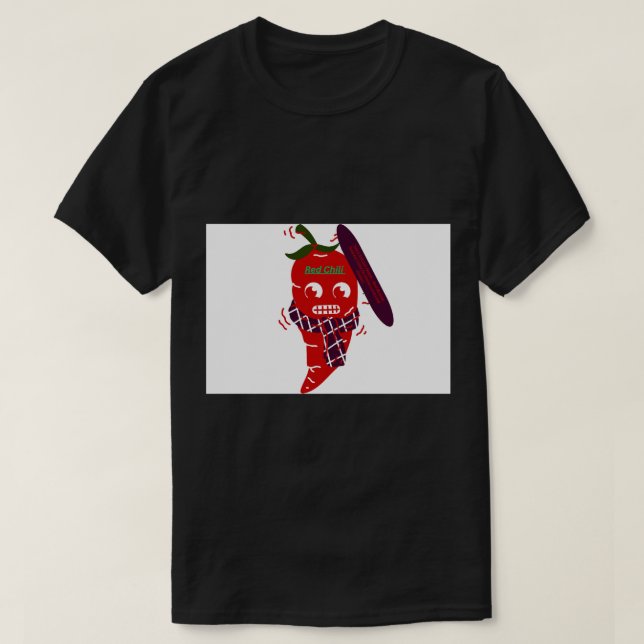 Camiseta Spicy Hot Pepper Illustration (Diseño del anverso)