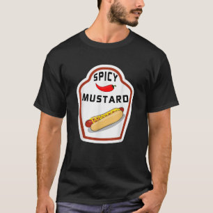 Camiseta Spicy Mustard T Shirt Funny Easy Sauce Halloween C