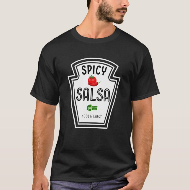 Camiseta Spicy Salsa Group Condiment Team Halloween Costume (Anverso)