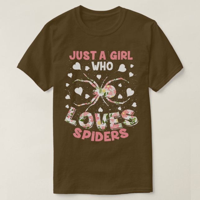 Camiseta Spider Gift Terrarium Niños Chicas Spider Web (Diseño del anverso)
