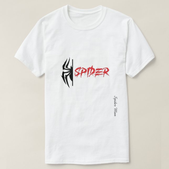 Camiseta Spider Graphic Unisex T-Shirt – Typography Mix (Diseño del anverso)