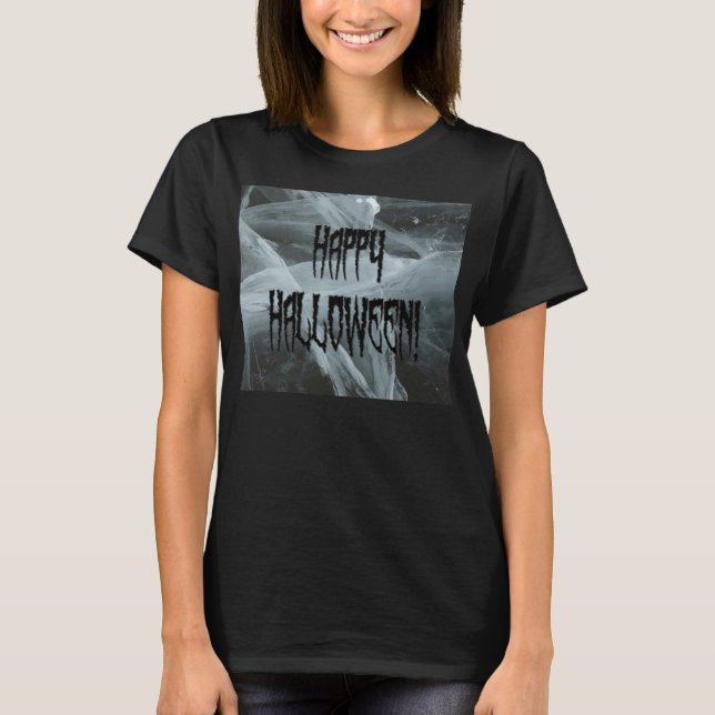 Camiseta Spider Leg Halloween Eerie Background Ladies Tee (Anverso)
