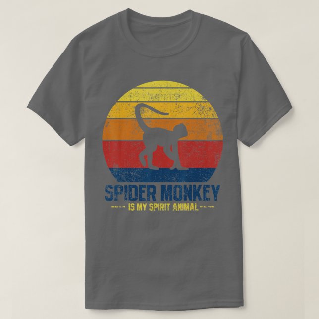 Camiseta Spider Monkey Vintage (Diseño del anverso)