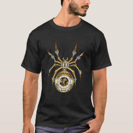 Camiseta Spider Steampunk sobre fondo morado
