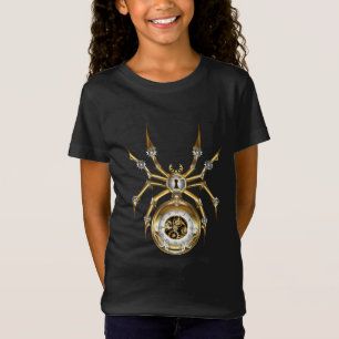 Camiseta Spider Steampunk sobre fondo morado