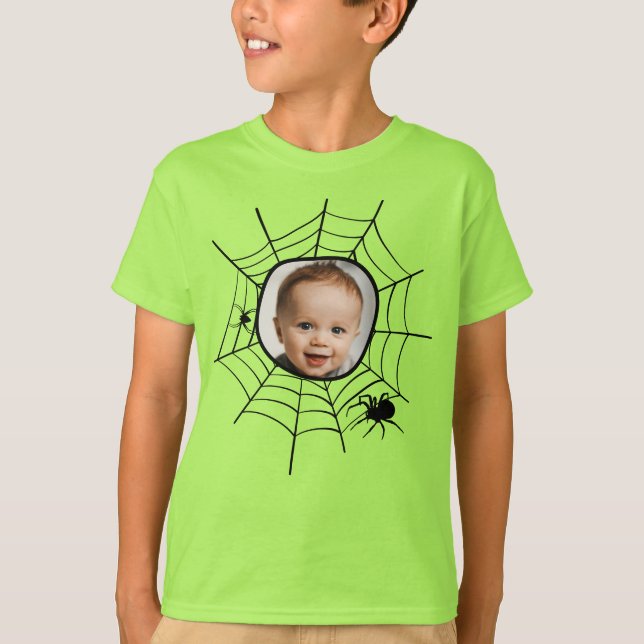 Camiseta Spider web spiderweb conmovedora foto personalizad (Anverso)