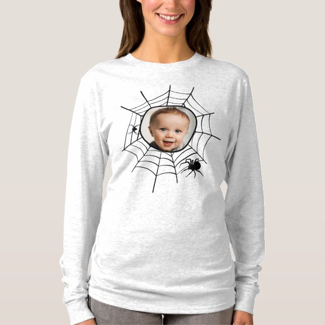 Camiseta Spider web spiderweb conmovedora foto personalizad (Anverso)