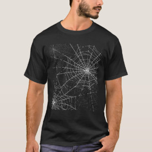Camiseta Spider Web TShirt Halloween Cobweb Costume Shirt
