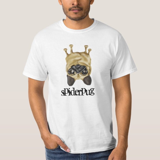 Camiseta spiderpug (Anverso)