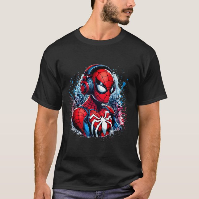 Camiseta Spidey headphones (Anverso)