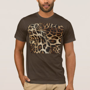 Camiseta Spiffy Leopard Spots Leather Grain Look