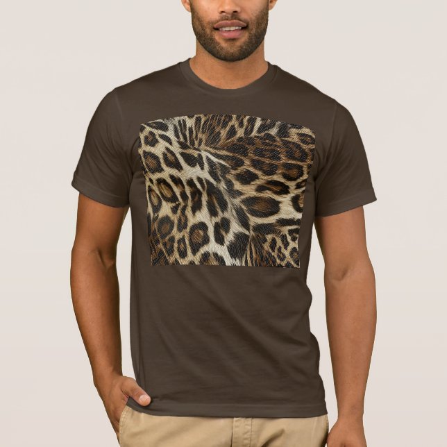 Camiseta Spiffy Leopard Spots Leather Grain Look (Anverso)