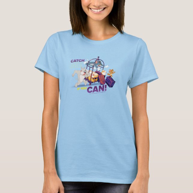 Camiseta Spike, Tom Y Jerry - Atrápame Si Puedes (Anverso)