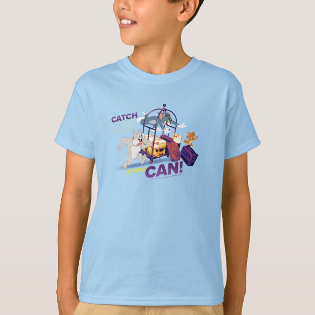 Camiseta Spike, Tom Y Jerry - Atrápame Si Puedes (Anverso)