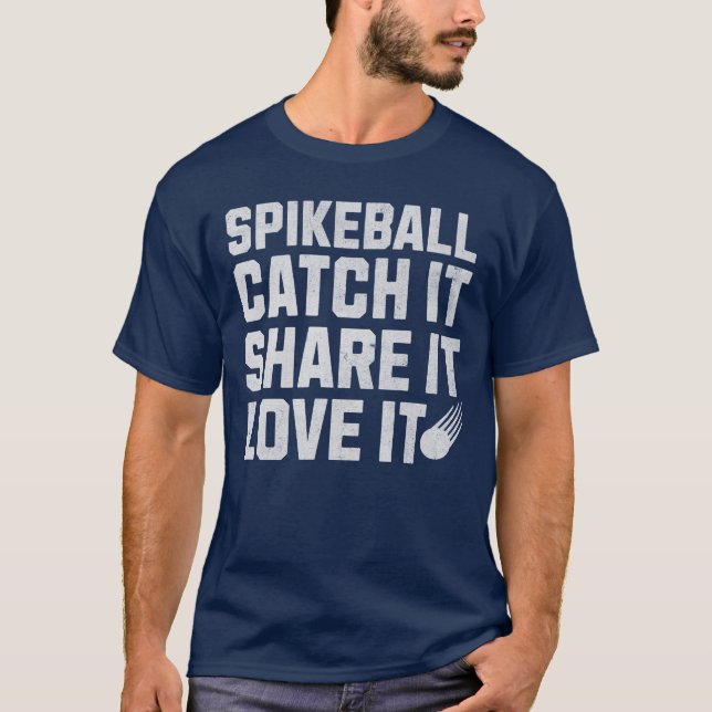 Camiseta Spikeball Atrapa Que Comparte Que Lo Ama (Anverso)