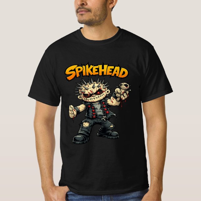 Camiseta SpikeHead Cartoon Monster Graphic T-Shirt for Men (Anverso)