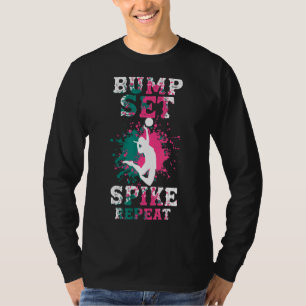 Camiseta Spiker Spiker Bump Set Spike Repetir