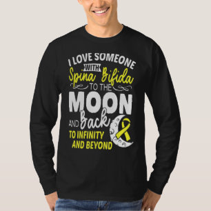 Camiseta Spina Bifida Conciencia Apoyo Cinta Amor Moon
