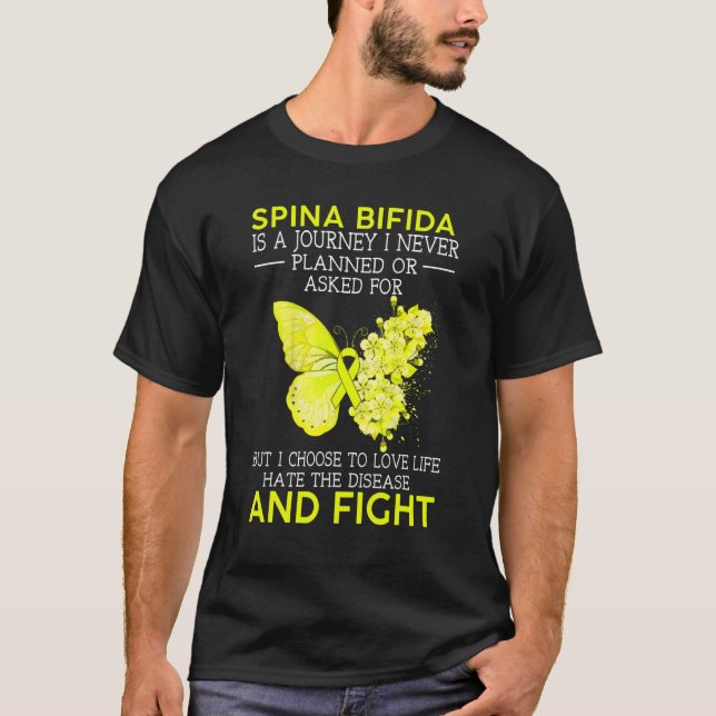 Camiseta Spina Bifida Es Un Viaje Que Nunca Planeé Butterfl (Anverso)