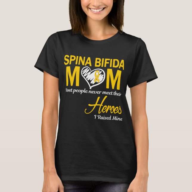 Camiseta Spina Bifida Mamá que crié la mía (Anverso)